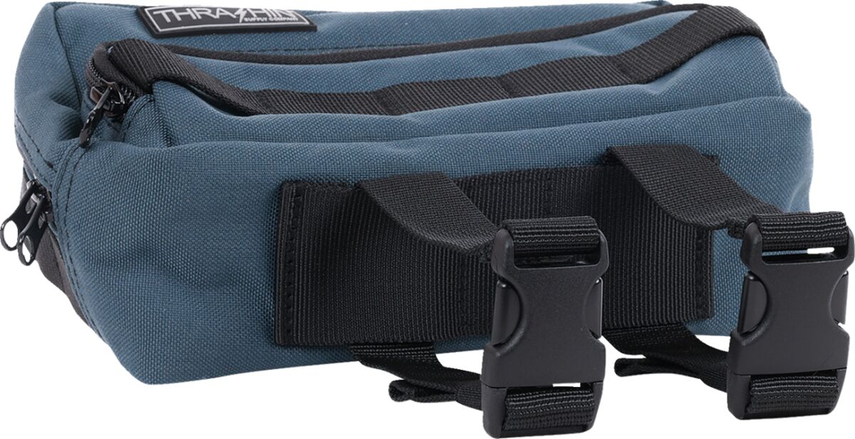 Thrashin Supply Co. HandleBar Bag Plus, Sharkskin Blue Tool & Fork Bags Thrashin Supply Co.