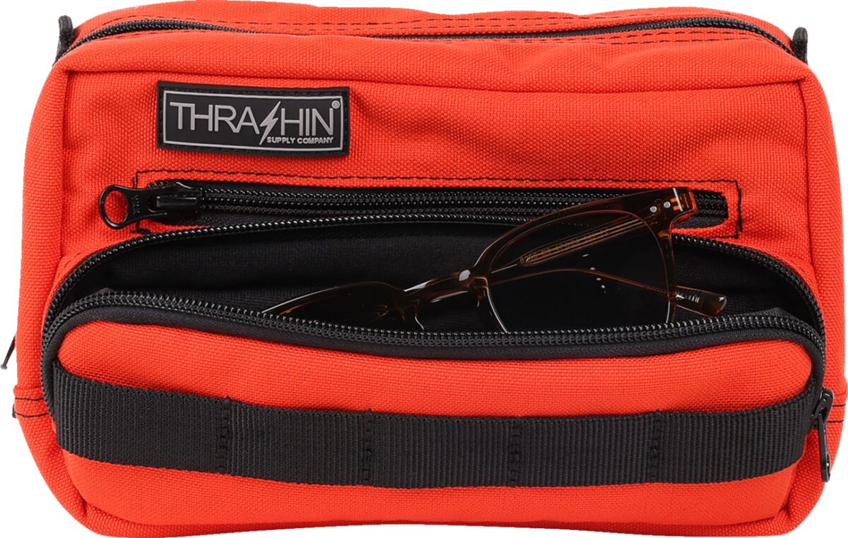 Thrashin Supply Co. HandleBar Bag Plus, HD Orange Tool & Fork Bags Thrashin Supply Co.