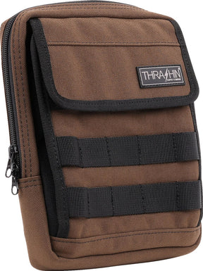 Thrashin Supply Co. Handlebar Bag Slim, Brown Tool & Fork Bags Thrashin Supply Co.