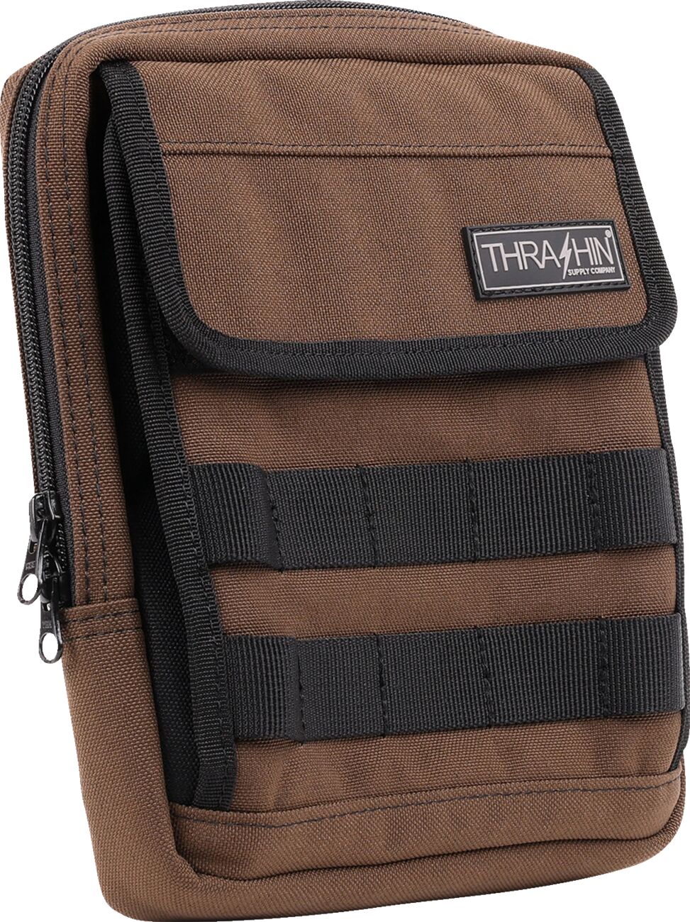 Thrashin Supply Co. Handlebar Bag Slim, Brown Tool & Fork Bags Thrashin Supply Co.