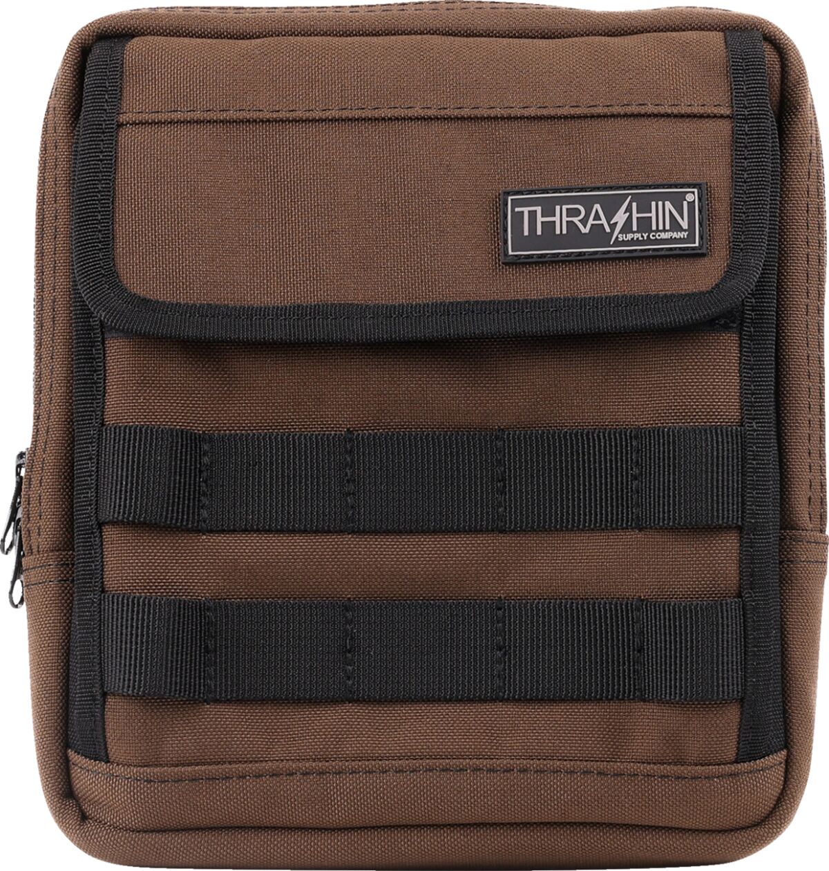 Thrashin Supply Co. Handlebar Bag Slim, Brown Tool & Fork Bags Thrashin Supply Co.