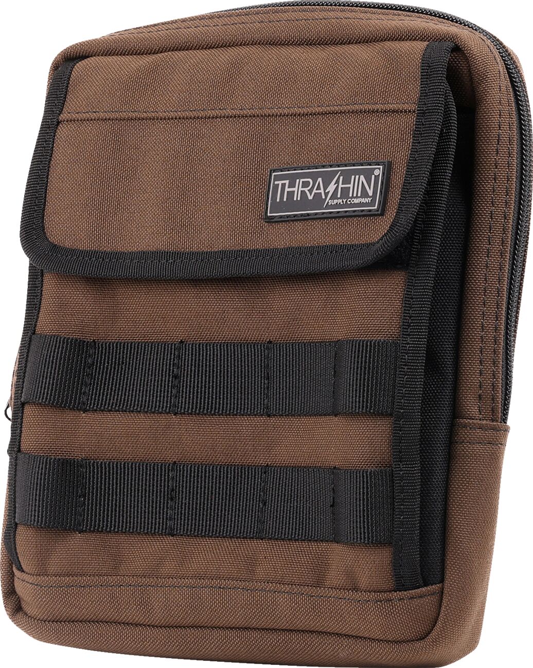 Thrashin Supply Co. Handlebar Bag Slim, Brown Tool & Fork Bags Thrashin Supply Co.