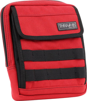 Thrashin Supply Co. Handlebar Bag Slim, Red Tool & Fork Bags Thrashin Supply Co.