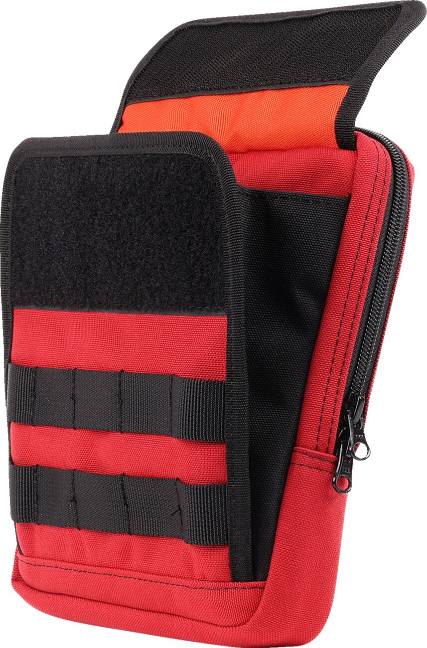 Thrashin Supply Co. Handlebar Bag Slim, Red Tool & Fork Bags Thrashin Supply Co.