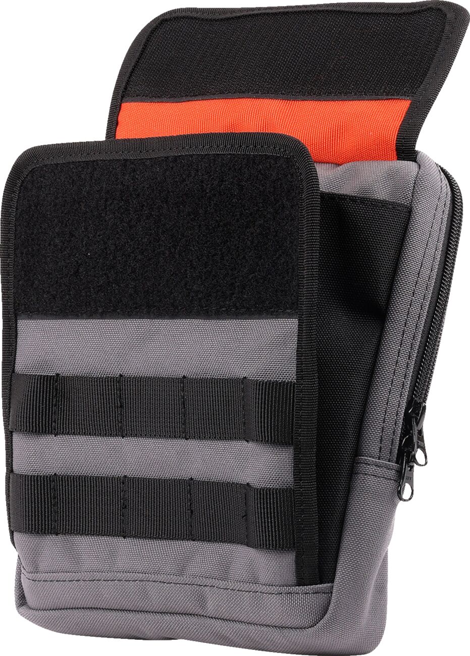Thrashin Supply Co. Handlebar Bag Slim, Grey Tool & Fork Bags Thrashin Supply Co.