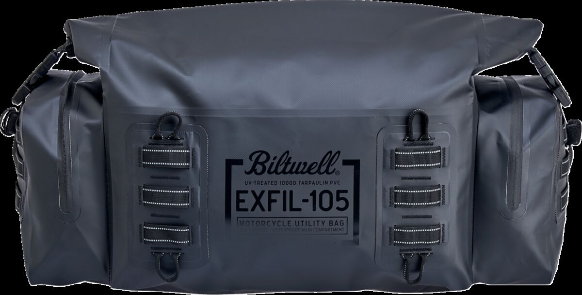 Biltwell Bag Dry Exfil 105 Black TOURING LUGGAGE Biltwell
