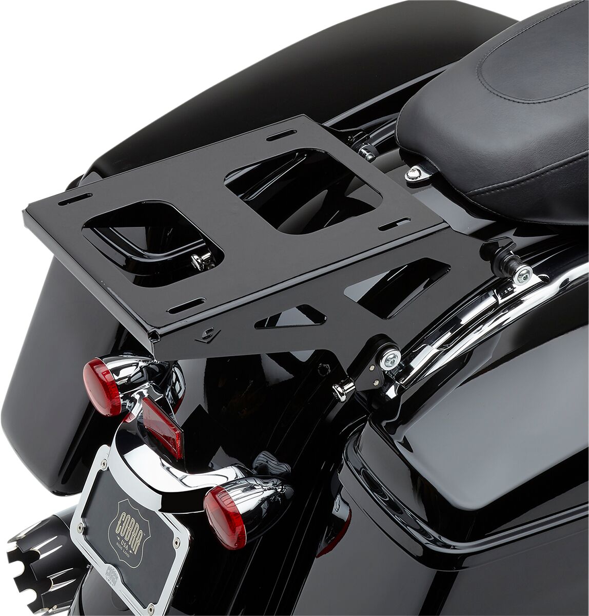 Cobra Mount Tour Pack Black 3516-Cruiser/Sport/Adventure T& T Cobra