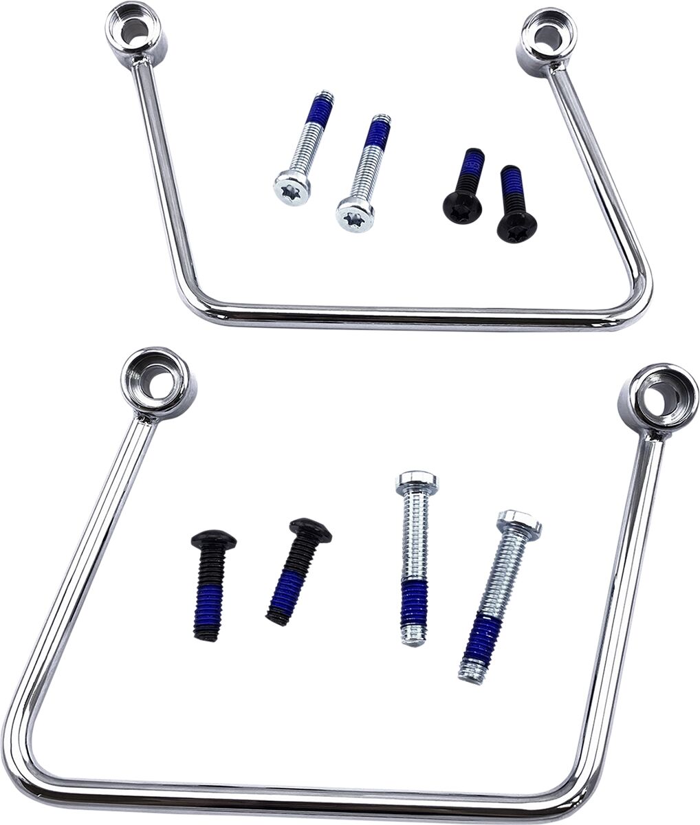 Drag Specialties Kit Support S/Bag Chr 18+ Saddlebag Supports Drag Specialties