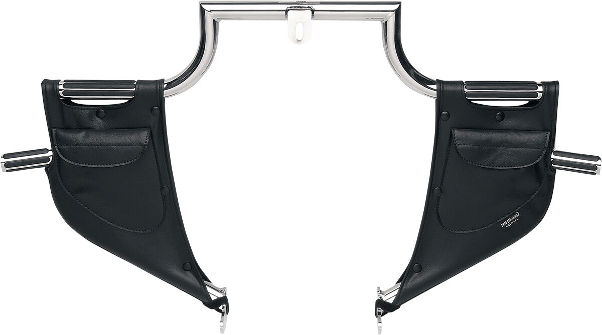 Drag Specialties Seats Lowers for Lindby Highway Bar Plain Lower, Black - 00-17 Softail (FL&FX) Highway Bar & Pegs Drag Specialties