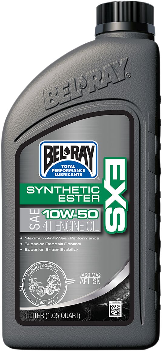 Bel Ray Exs Synthetic Ester 4 Stroke Engine Oil 10 W 50 1 Liter Engine Oil Bel Ray