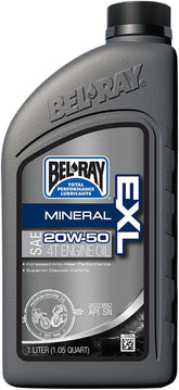 Bel Ray Exl Mineral 4 Stroke Engine Oil 20 W 50 1 Liter Engine Oil Bel Ray