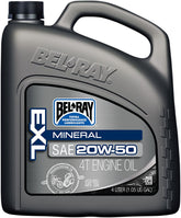Bel Ray Exl Mineral 4 Stroke Engine Oil 20 W 50 4 Liter Engine Oil Bel Ray