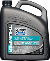 Bel Ray Thumper Racing Synthetic Ester Blend 4 Stroke Engine Oil 15 W 50 4 Liter Engine Oil Bel Ray