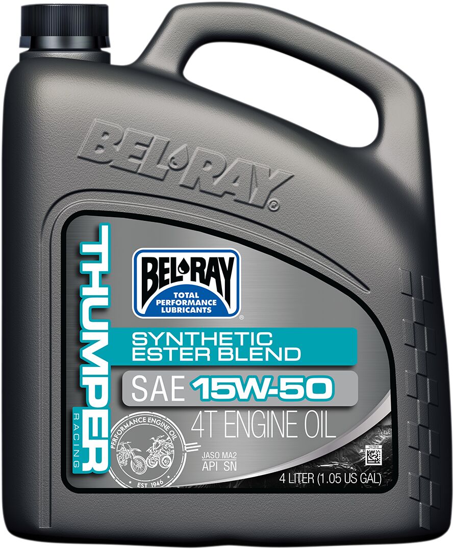 Bel Ray Thumper Racing Synthetic Ester Blend 4 Stroke Engine Oil 15 W 50 4 Liter Engine Oil Bel Ray