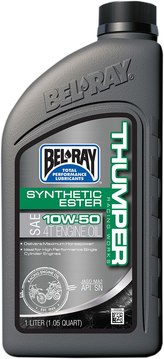 Bel Ray Works Thumper Racing Synthetic Ester Blend 4 Stroke Engine Oil 10 W 50 1 Liter Engine Oil Bel Ray