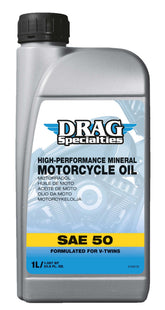 Drag Specialties Oil Mineral Engine Oil - SAE 50 - 1 litre (1.05 quart US) Engine Oil Drag Specialties Oil