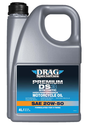 Synthetic Engine Oil - SAE 20W-50 ENGINE OIL Drag Specialties Oil 4 liter (1.06 US gal.)