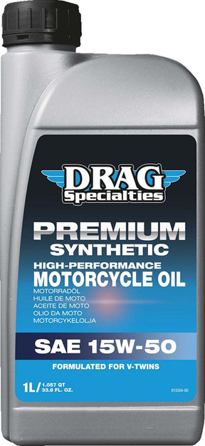 Drag Specialties Oil Synthetic Engine Oil - SAE 15W-50 - 1 litre (1.05 quart US) Engine Oil Drag Specialties