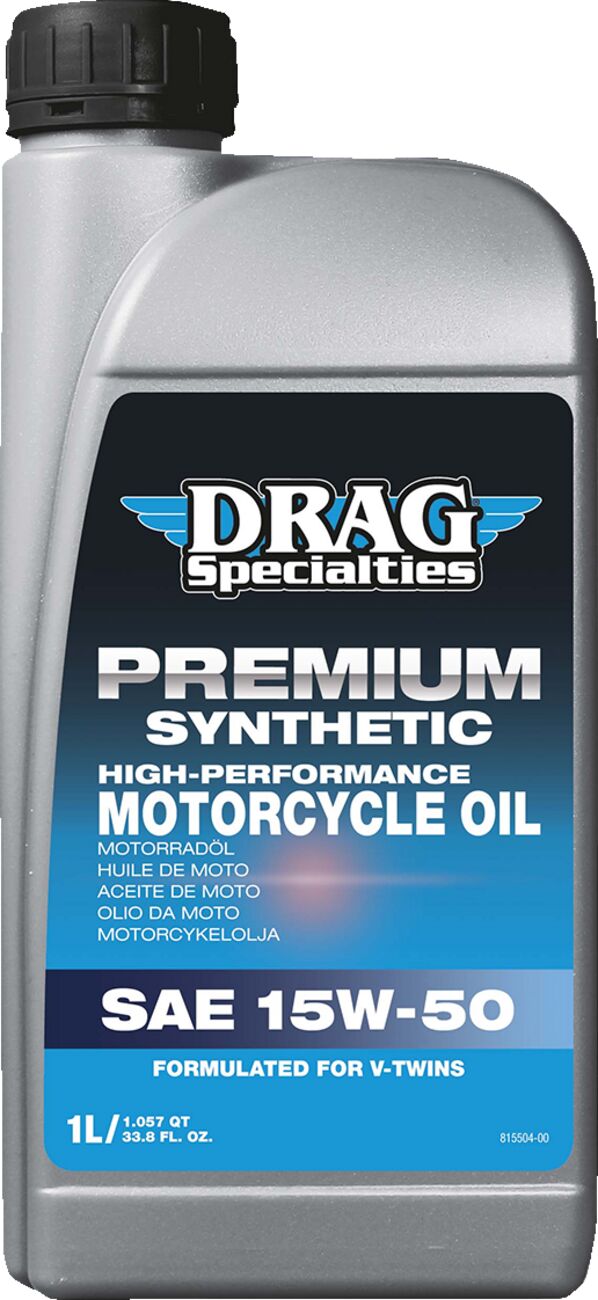 Drag Specialties Oil Synthetic Engine Oil - SAE 15W-50 - 1 litre (1.05 quart US) Engine Oil Drag Specialties