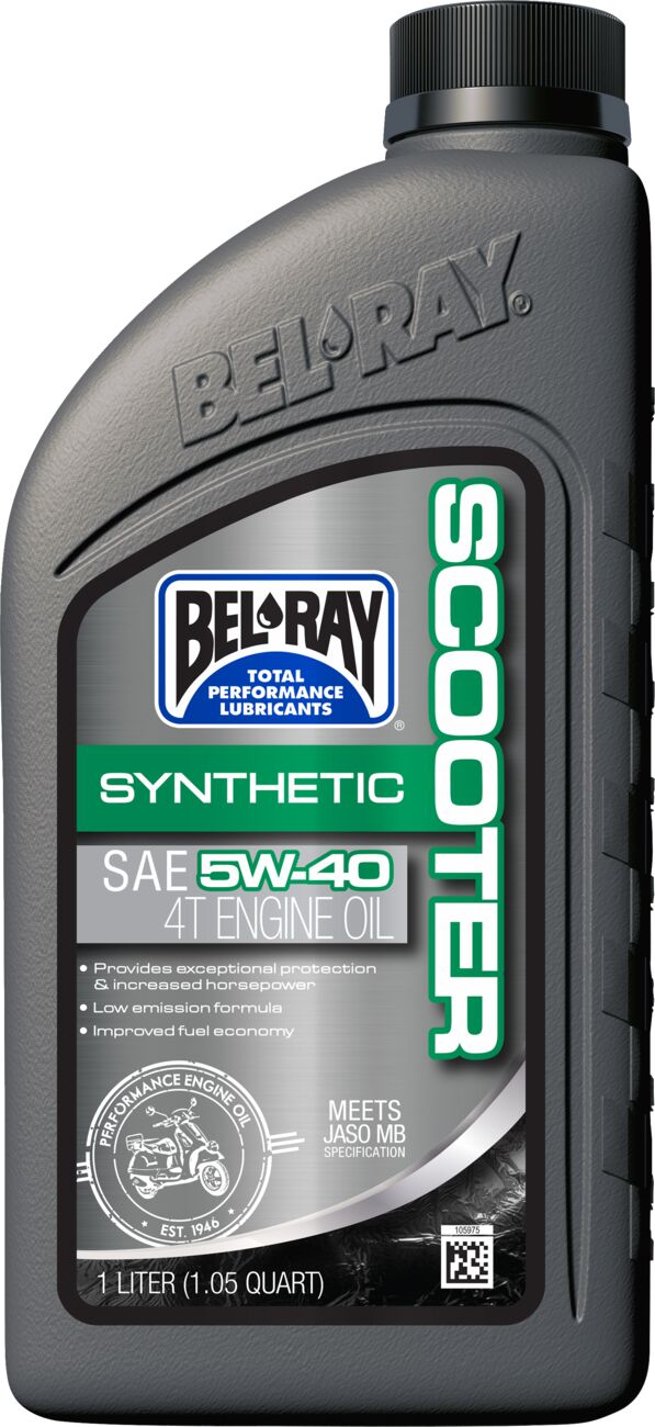 Bel Ray Synthetic Scooter 5 W40 1 L Engine Oil Bel Ray