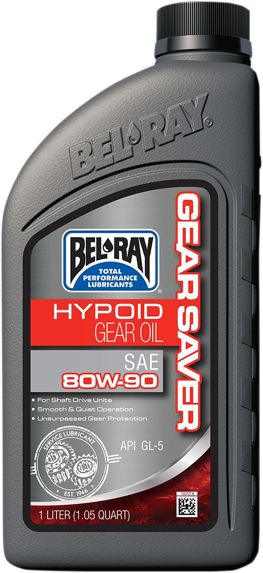 Bel Ray Gear Saver Hypoid Gear Oil 80 W 90 1 Liter Transmission Oils Bel Ray