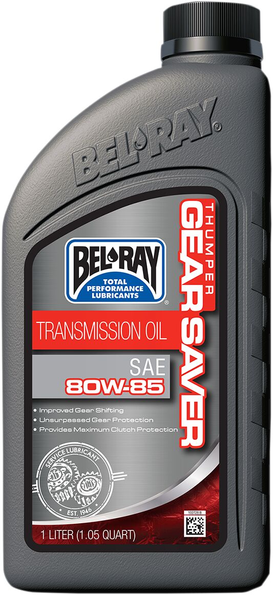 Bel Ray Thumper Gear Saver Transmission Oil 80 W 85 1 Liter Transmission Oils Bel Ray