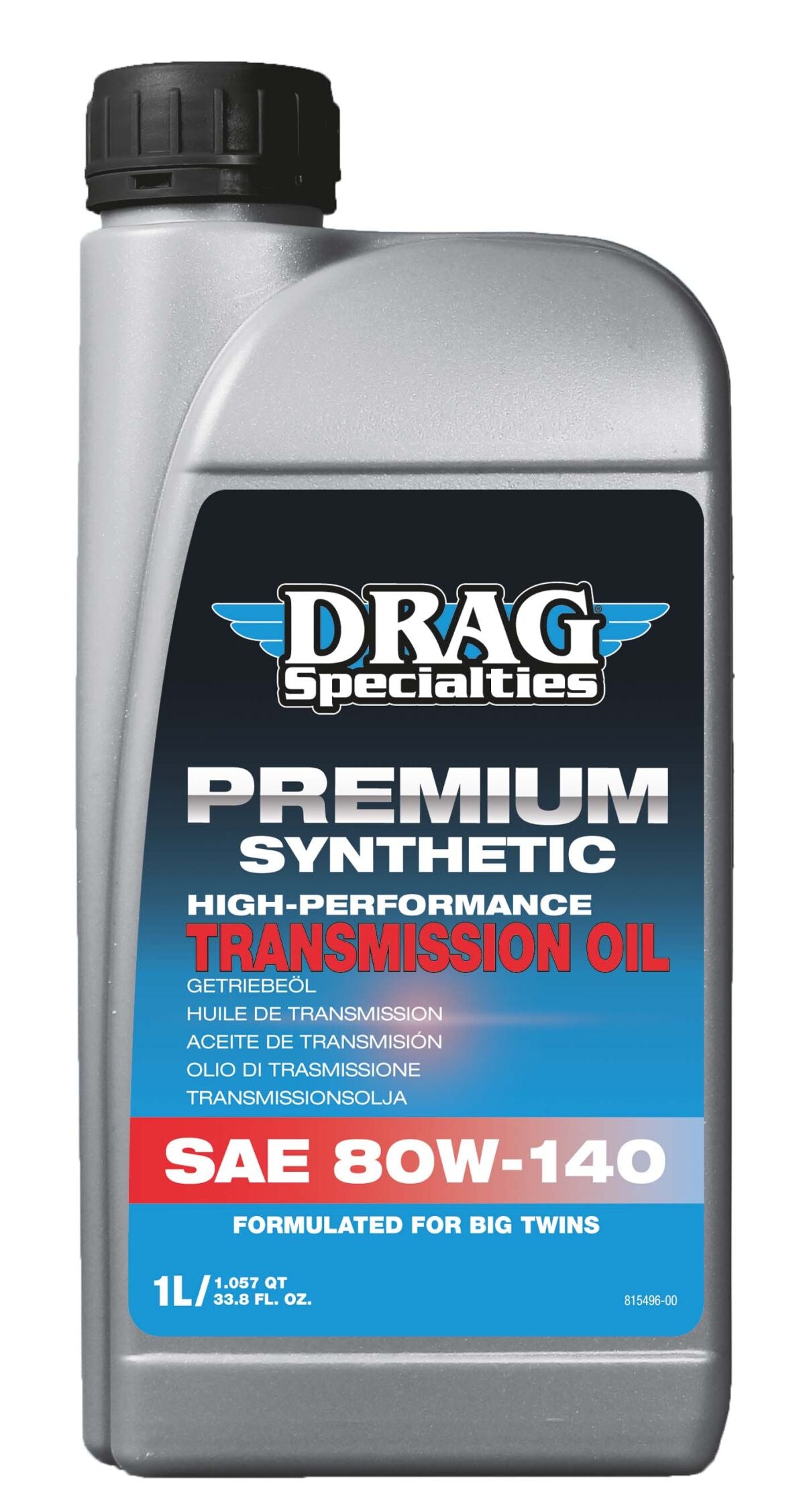 Drag Specialties Oil Transmission Oil - SAE 80W-140 - 1 liter (1.05 US quart) Transmission Oils Drag Specialties Oil