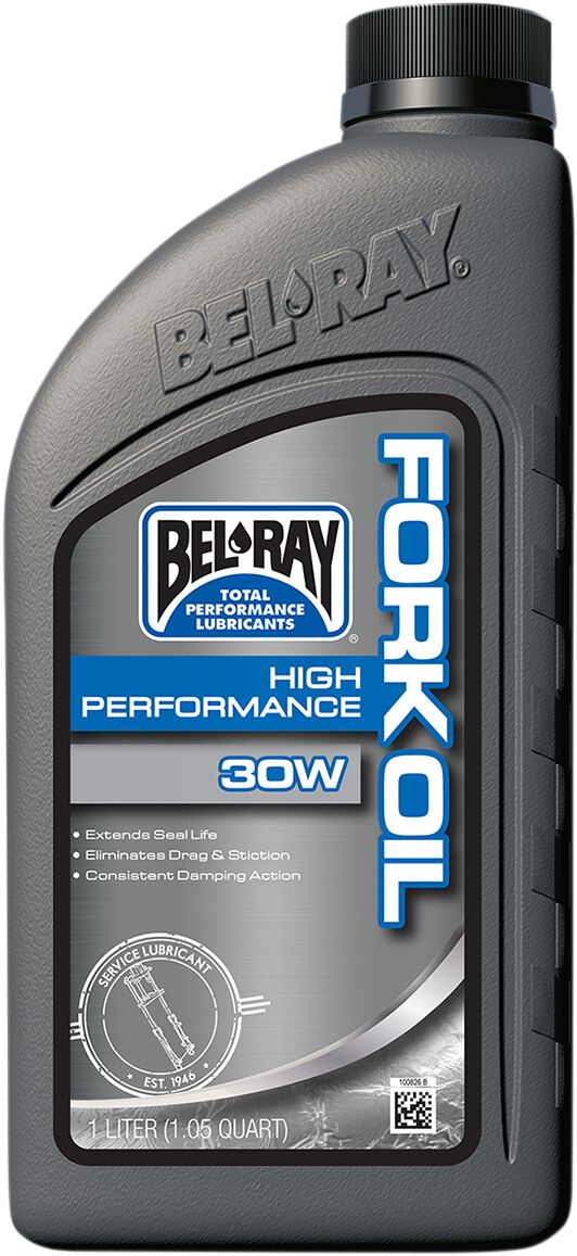 Bel Ray High Performance Fork Oil 30 W 1 Liter Fork Oils Bel Ray