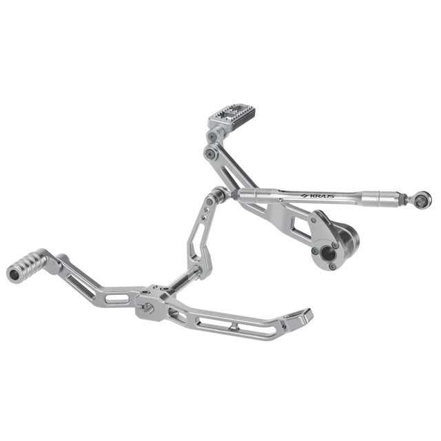 Max Lean Foot Controls, Machined Finish - 17+ Touring Foot Control Kit Kraus Motor Co.