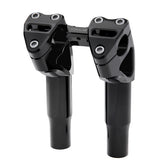7" Workman Kickback Risers, Black Anodized Risers Kraus Motor Co.