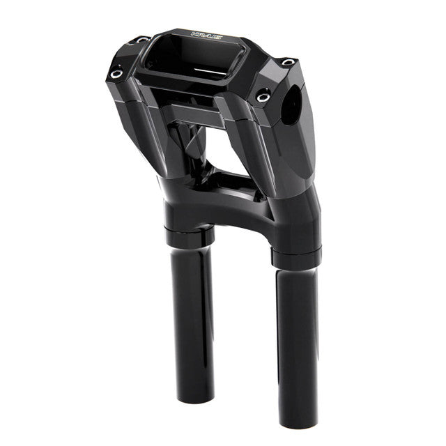 Kraus Kickback Core Isolated Risers, Black Anodized - Touring & 18+ Softail Risers Kraus Motor Co. 10" 1"
