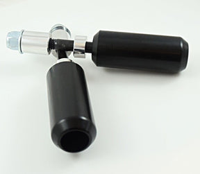 4" Upper Shock Mount Frame Sliders - 06-17 Dyna Crash Bar Bung King
