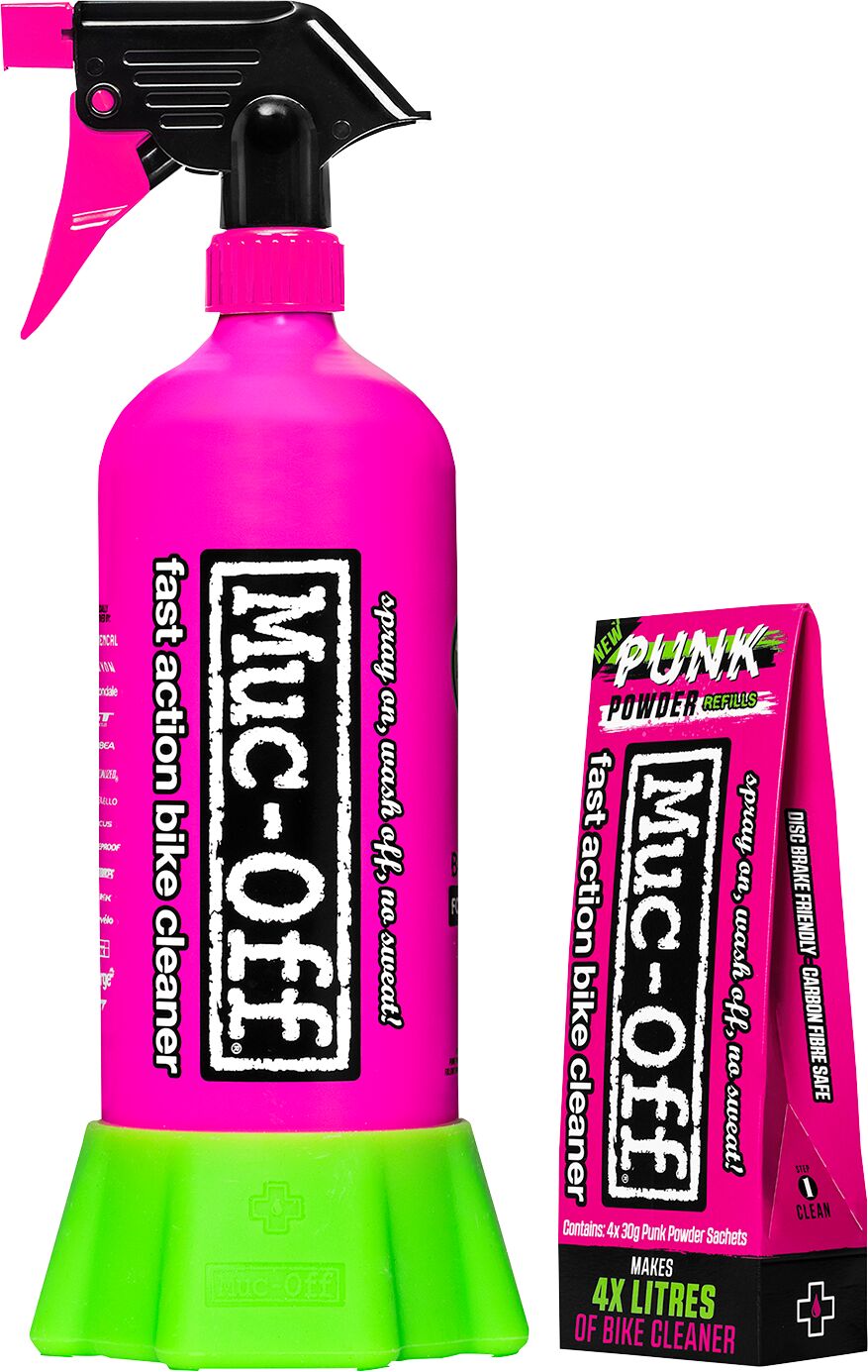 Muc Off Punk Powder (4 Pk) +Bottle Cleaner Muc Off