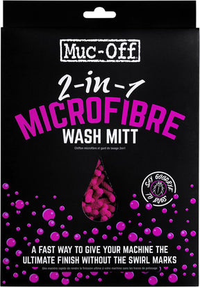 Muc Off Wash Mitt 2 In1 Microfibre Polishes & Waxes Muc Off