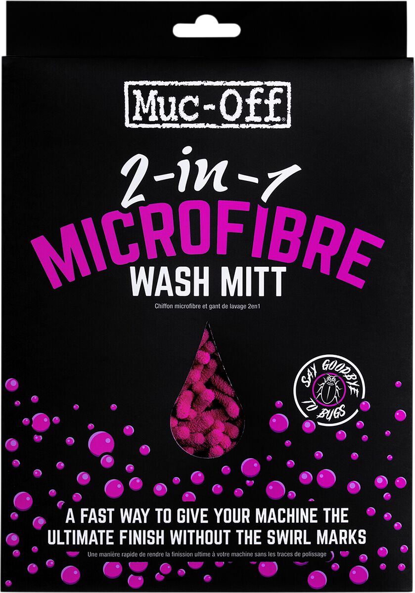 Muc Off Wash Mitt 2 In1 Microfibre Polishes & Waxes Muc Off