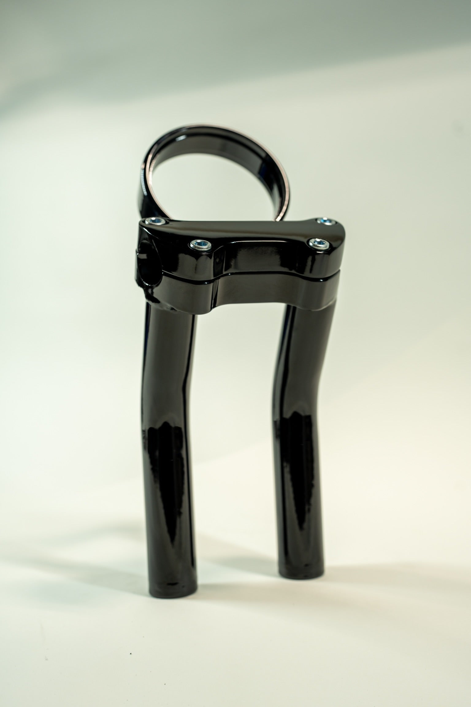 Bung King Handlebar Riser with Adjustable Gauge Mount, Wrinkle Black - 2022-2025 Low Rider S (FXLRS), 2025 Low Rider ST (FXLRST) Riser Bung King