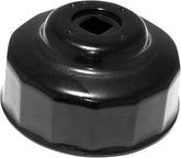 Parts Unlimited Custom Replacement Oil Filter Cup / 65 Mm / Black Powder Coated / Aluminum Engine Tools Parts Unlimited