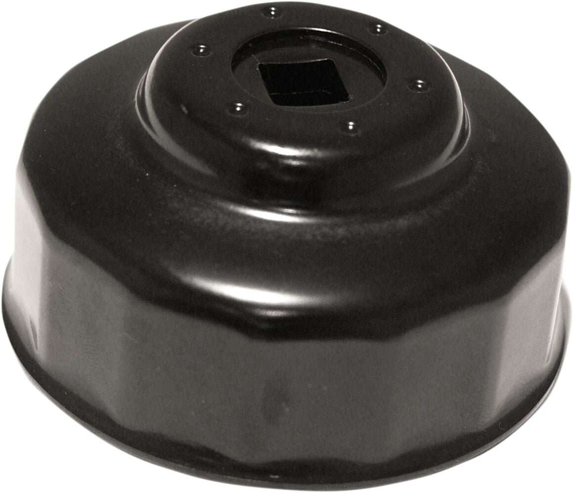 Parts Unlimited Custom Replacement Oil Filter Cup / 68 Mm / Black Powder Coated / Aluminum Engine Tools Parts Unlimited