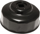 Parts Unlimited Custom Replacement Oil Filter Cup / 68 Mm / Black Powder Coated / Aluminum Engine Tools Parts Unlimited