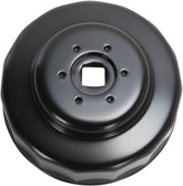 Parts Unlimited Custom Replacement Oil Filter Cup / 80 Mm / Black Powder Coated / Aluminum Engine Tools Parts Unlimited