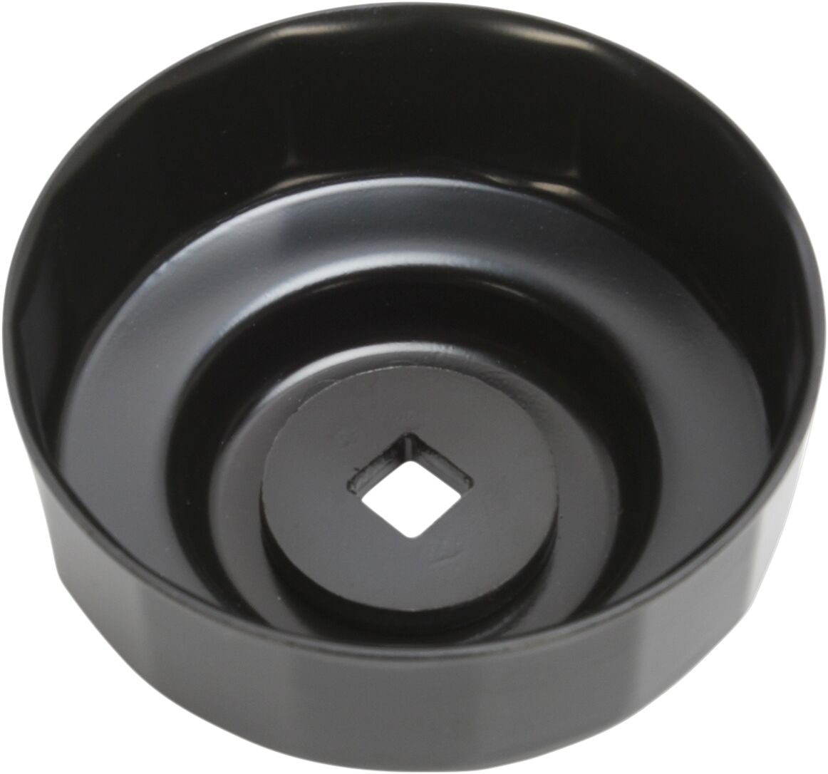 Parts Unlimited Custom Replacement Oil Filter Cup / 80 Mm / Black Powder Coated / Aluminum Engine Tools Parts Unlimited