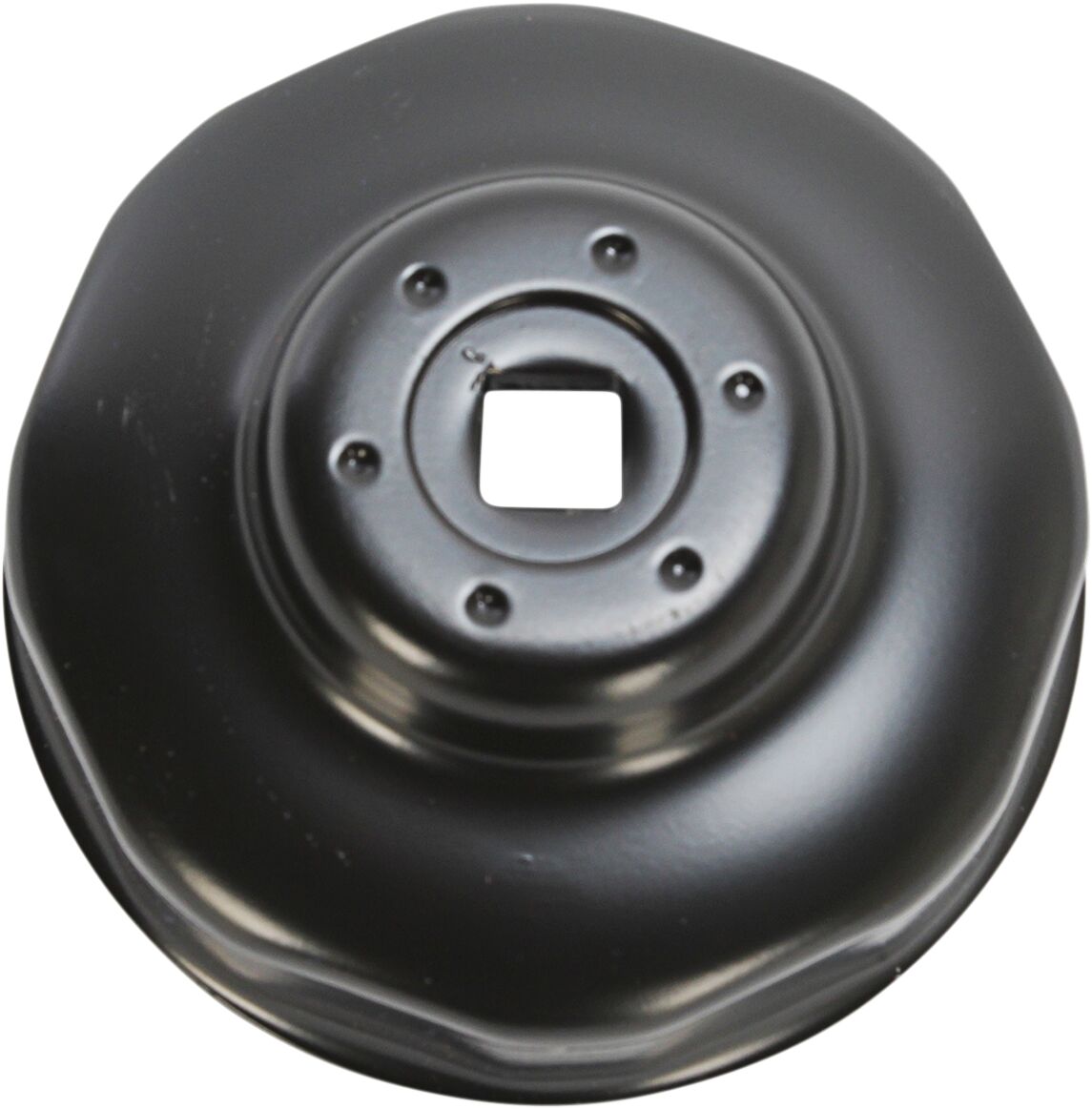 Parts Unlimited Custom Replacement Oil Filter Cup / 76 Mm / Black Powder Coated / Aluminum Engine Tools Parts Unlimited