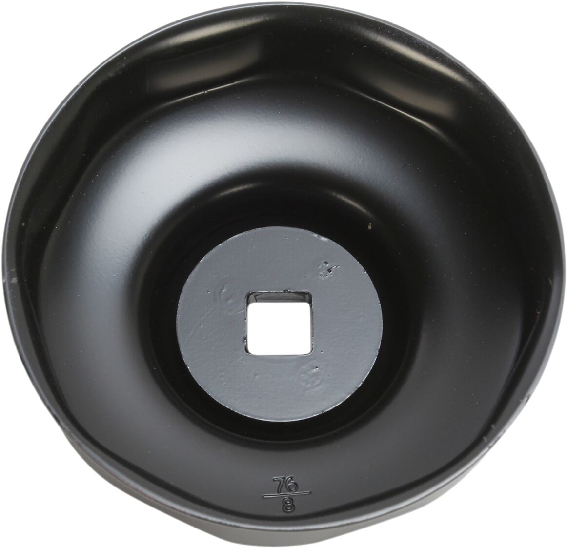 Parts Unlimited Custom Replacement Oil Filter Cup / 76 Mm / Black Powder Coated / Aluminum Engine Tools Parts Unlimited