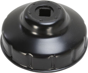 Parts Unlimited Custom Replacement Oil Filter Cup / 76 Mm / Black Powder Coated / Aluminum Engine Tools Parts Unlimited