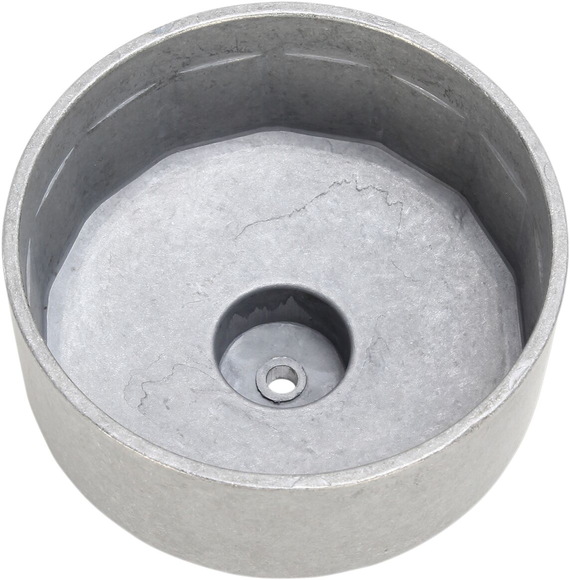 Parts Unlimited Custom Replacement Oil Filter Cup / 76 Mm / Black Powder Coated / Aluminum Engine Tools Parts Unlimited