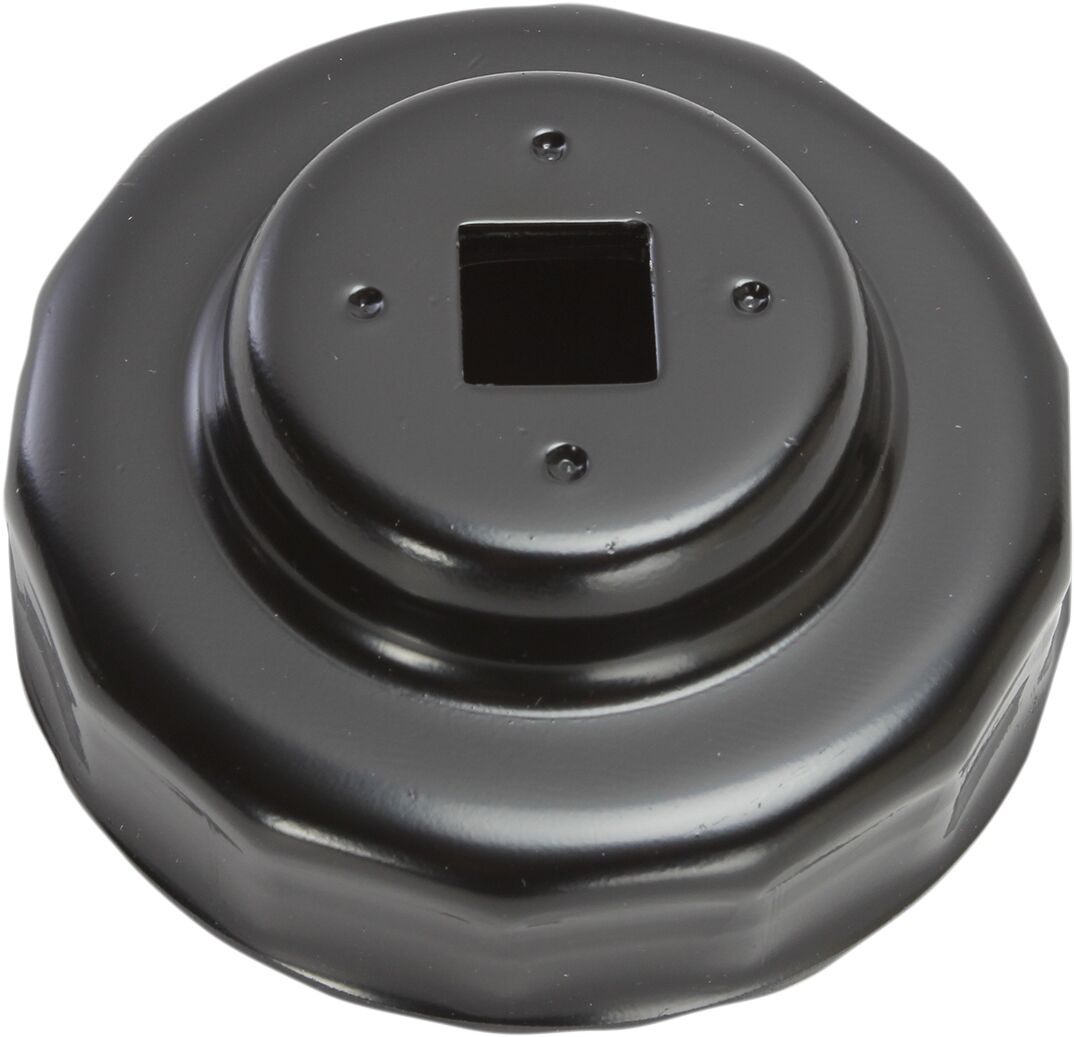 Parts Unlimited Custom Replacement Oil Filter Cup / 72 Mm / Black Powder Coated / Aluminum Engine Tools Parts Unlimited