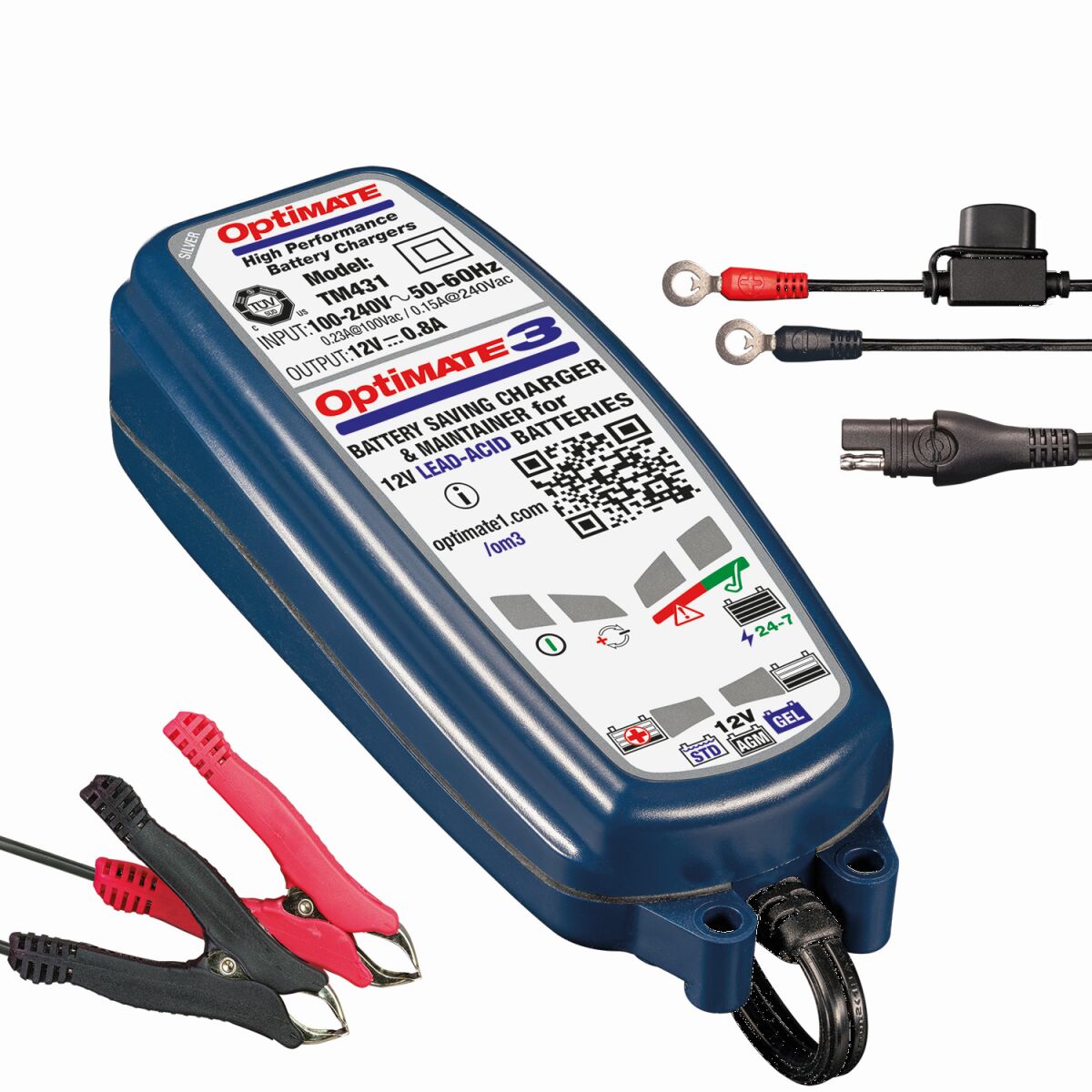 Tecmate Charger Optimate 3 Electrical System Tool Tecmate