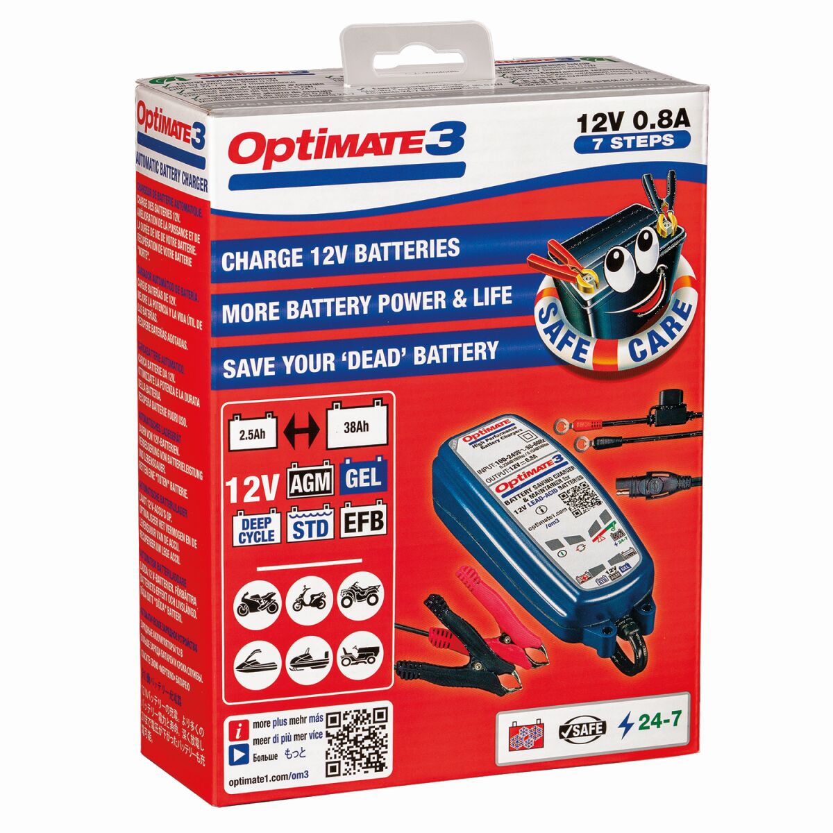 Tecmate Charger Optimate 3 Electrical System Tool Tecmate
