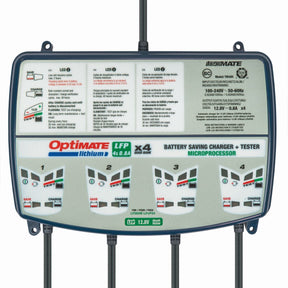Tecmate Chrg Opt Lith 0.8 A 4 Banks Electrical System Tool Tecmate