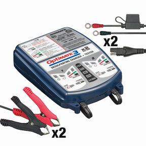 Tecmate Charger Opt 3 2 Banks Electrical System Tool Tecmate